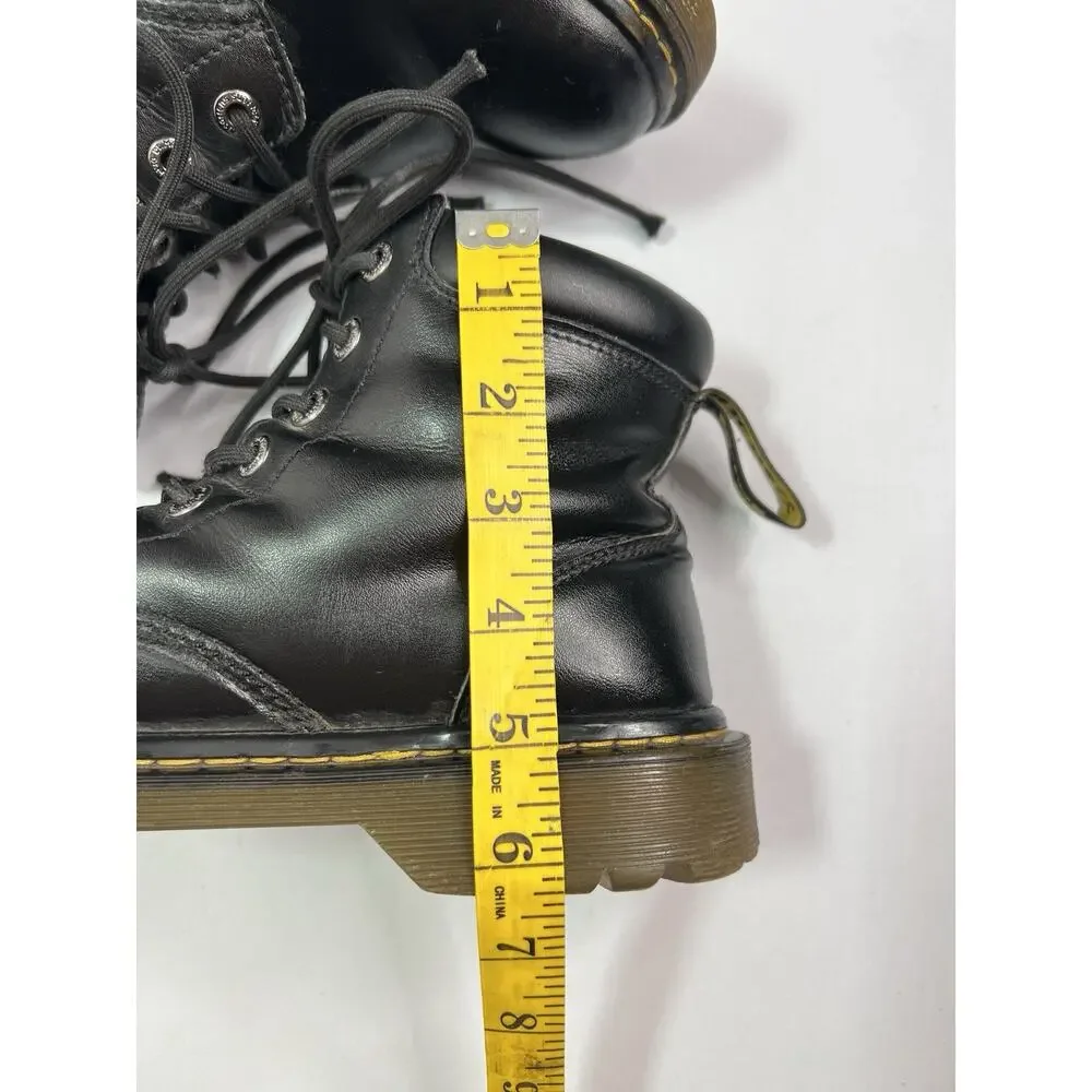 Dr. Martens Cartor Black Leather Ankle Boots Lace-Up Classic Women’s 9 Men’s 8